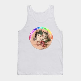 The Illusion Of Happiness! Dark/Nihilist Illustration Design Tank Top